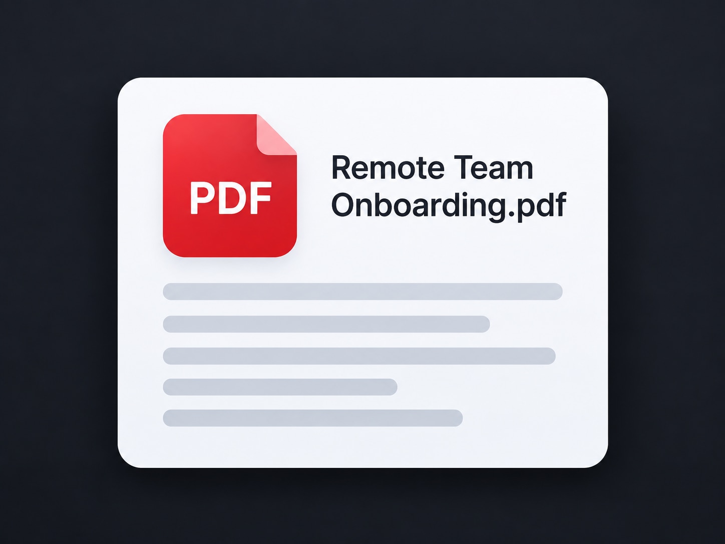 Remote Team Onboarding PDF preview