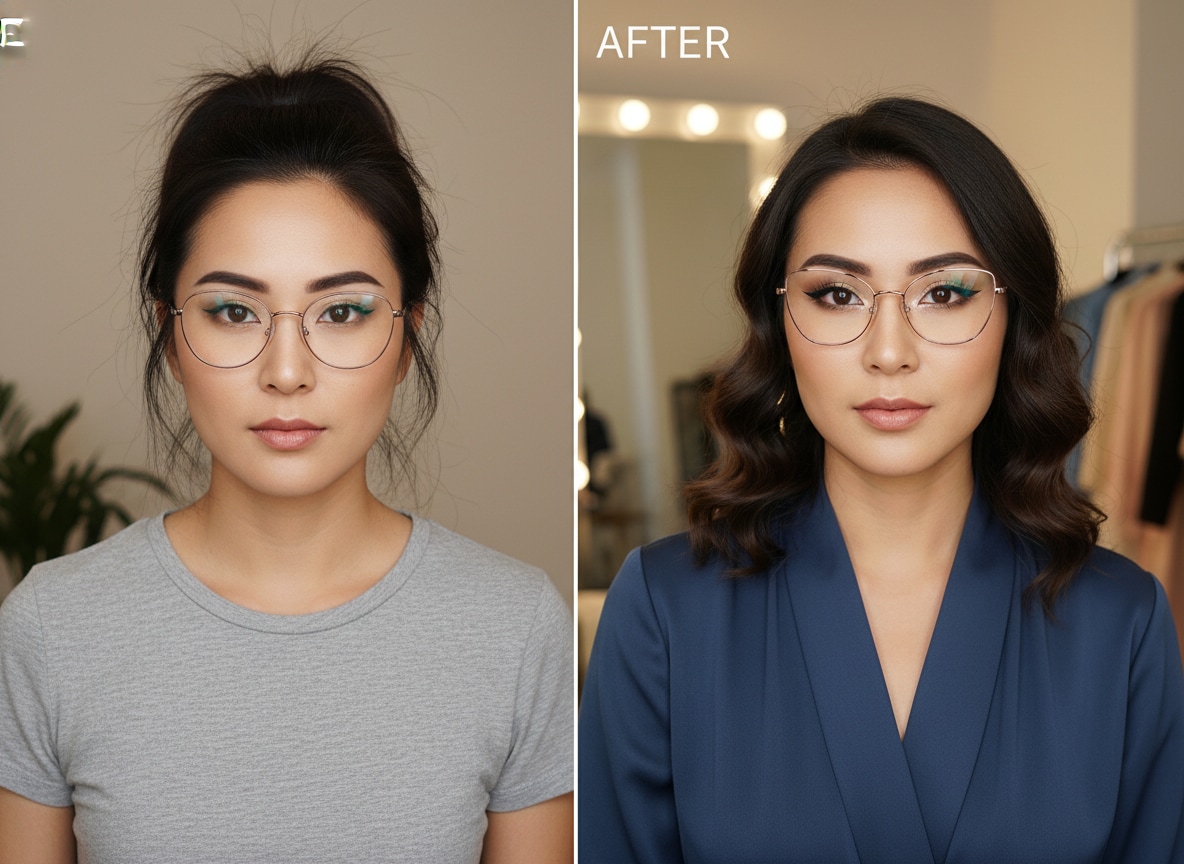 Stylist working with a client on fashion