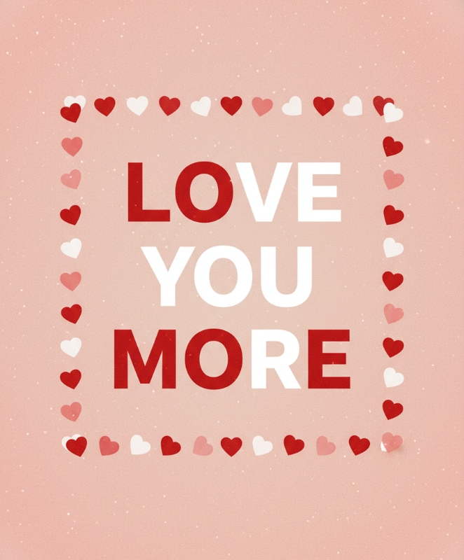 Pink Love Typography