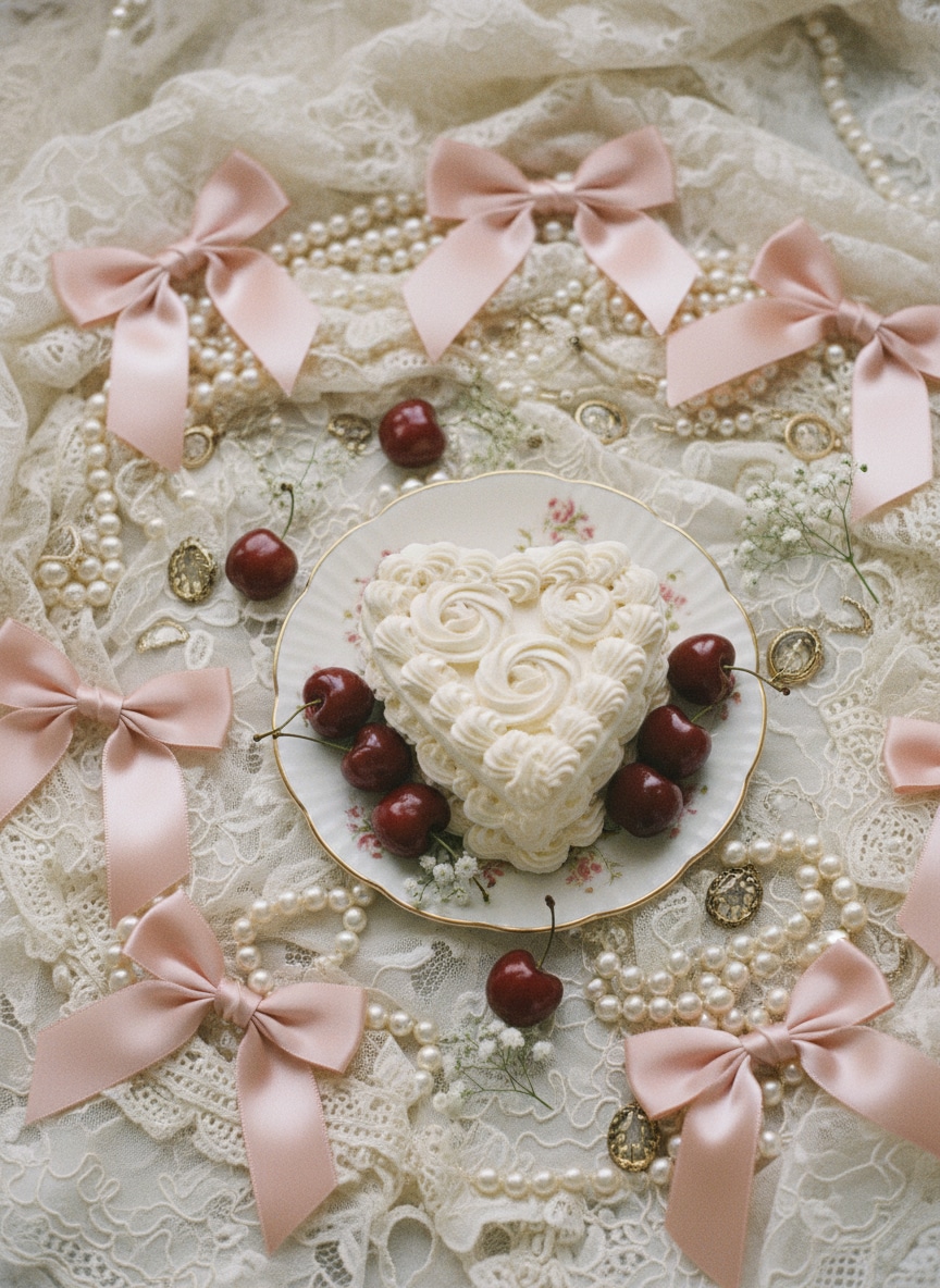 Pink Satin Bows Coquette