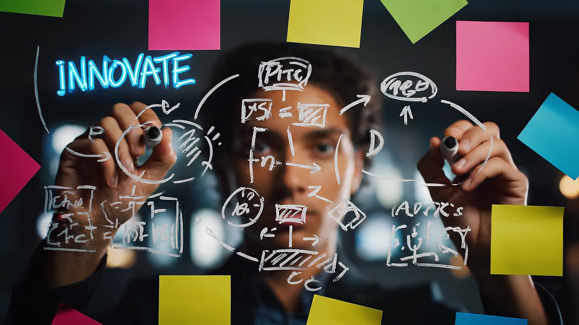 Animated pitch deck video example