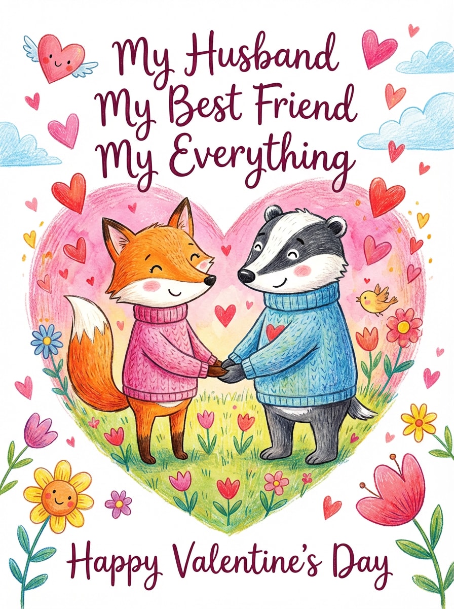 Playful Illustrated Card