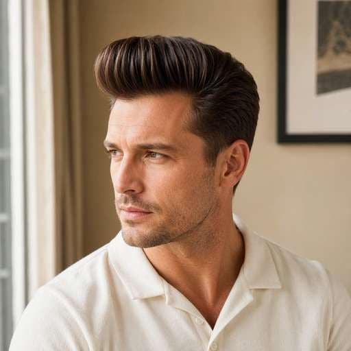 Classic Pompadour hairstyle preview