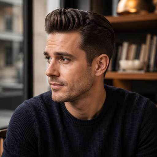 Modern Pompadour hairstyle preview