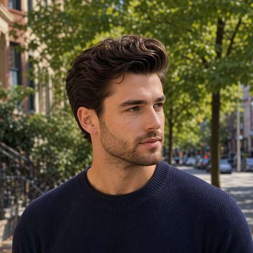 Wavy Pompadour hairstyle preview