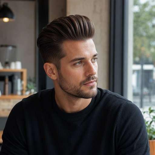 Polished Pompadour hairstyle preview