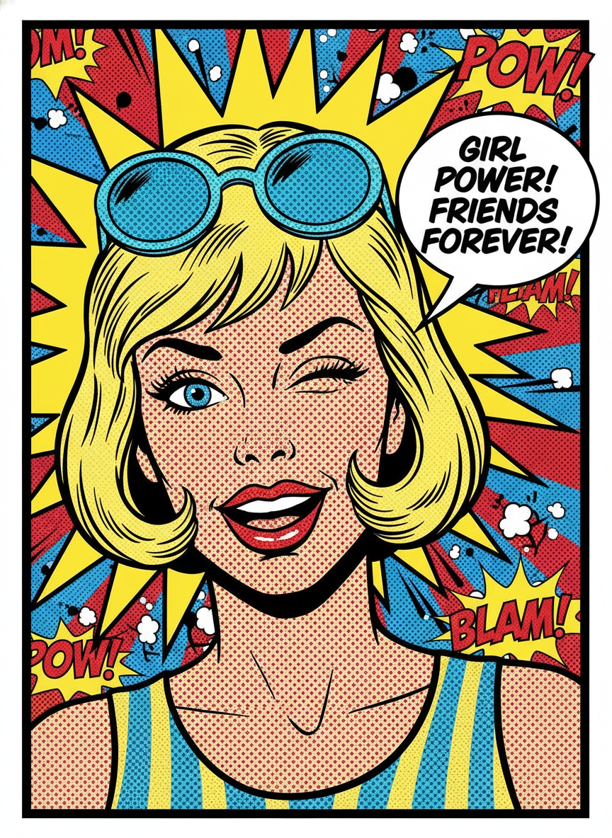 Pop Art Comic Style