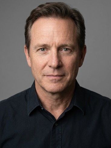 AI-generated studio lighting close-up headshot