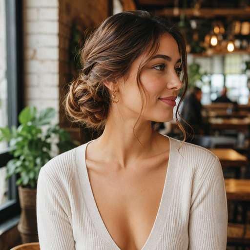 Romantic Low Prom Bun hairstyle photo preview