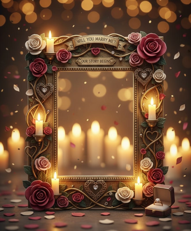 Proposal Valentine Frame