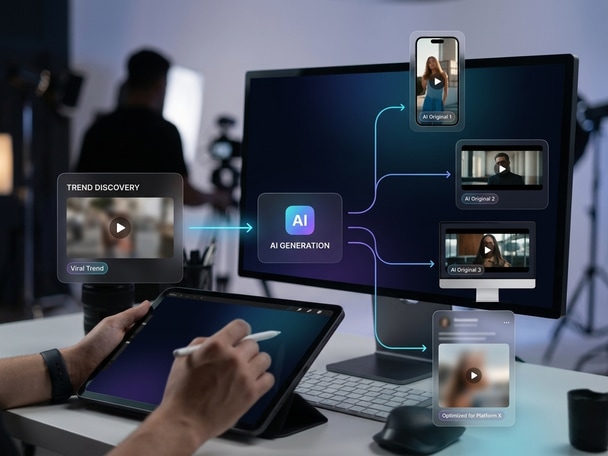 AI-generated original videos inspired by viral content