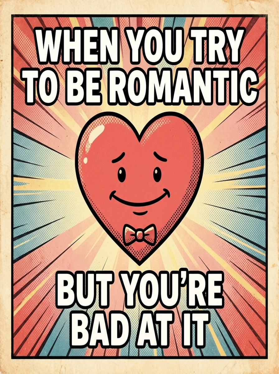 Retro Comic Valentine Meme Card