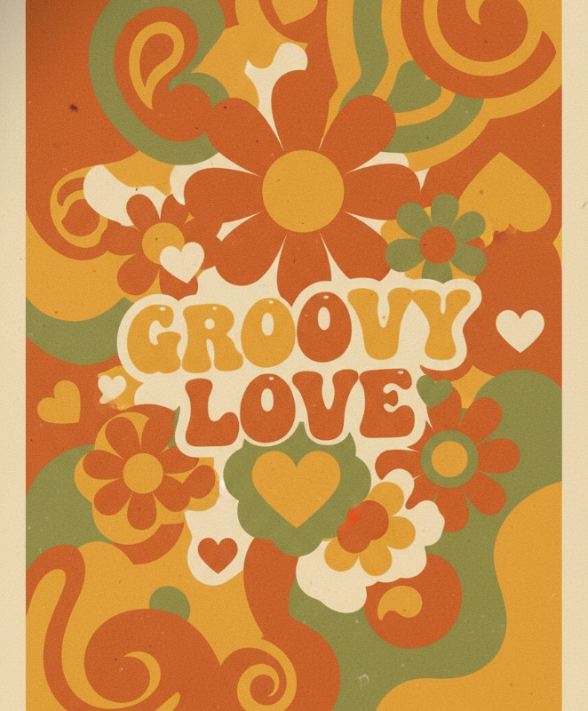 Retro Groovy Love