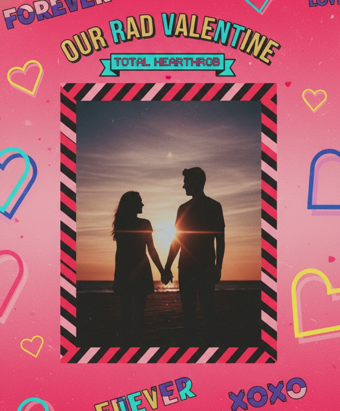 Retro Love Poster