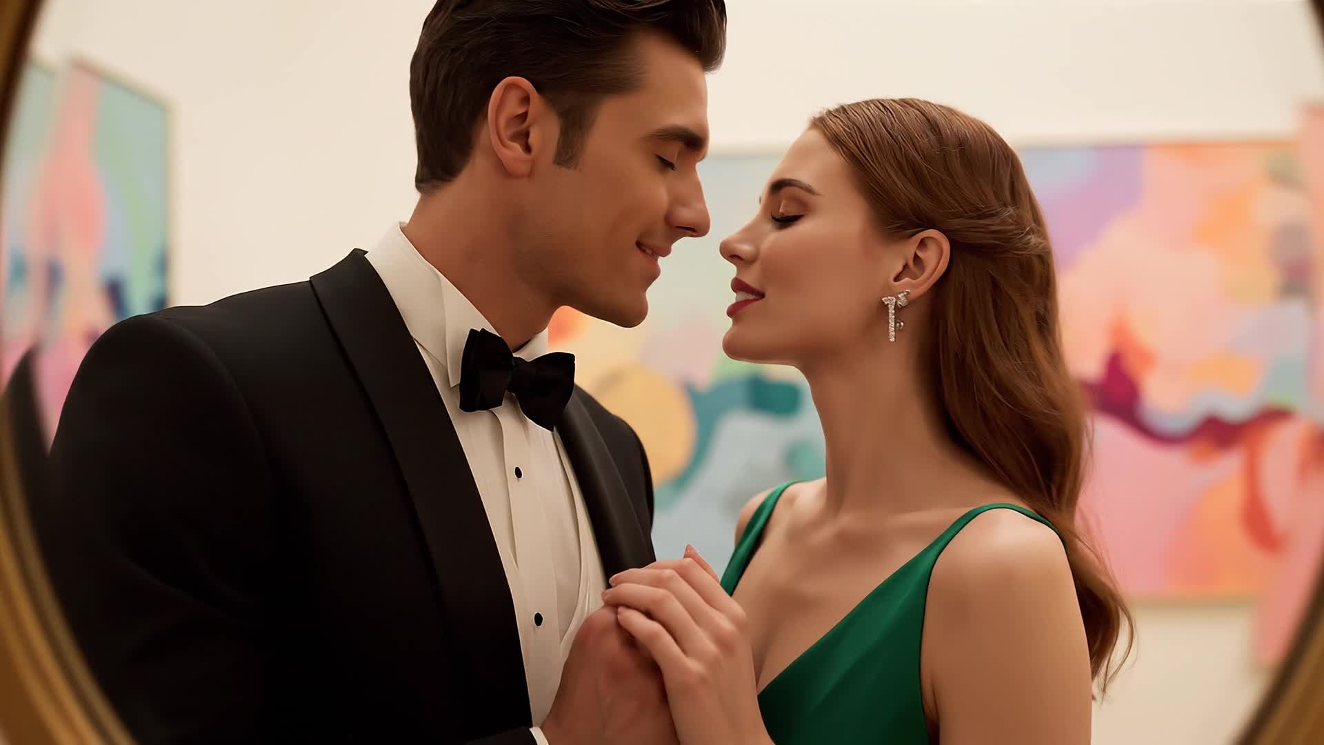 Romantic photo slideshow transformed into video