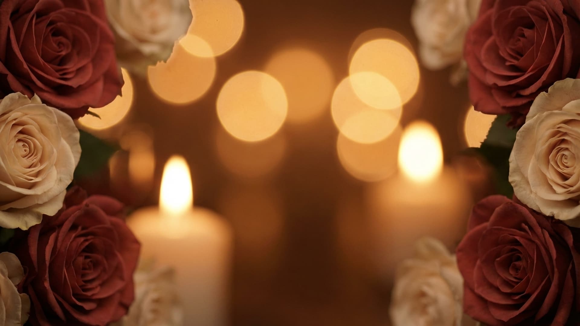 Rose & Candle Soft Bokeh