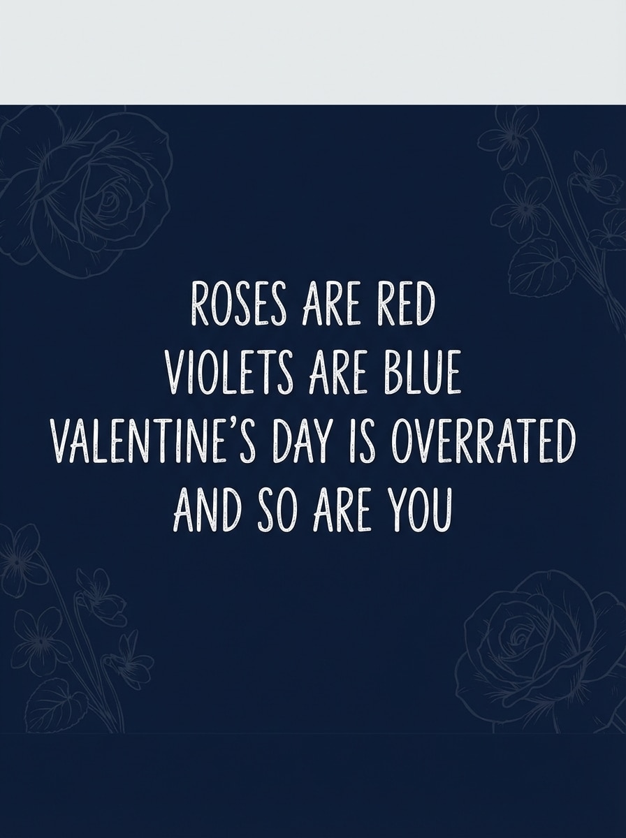 Roses are red sarcastic meme