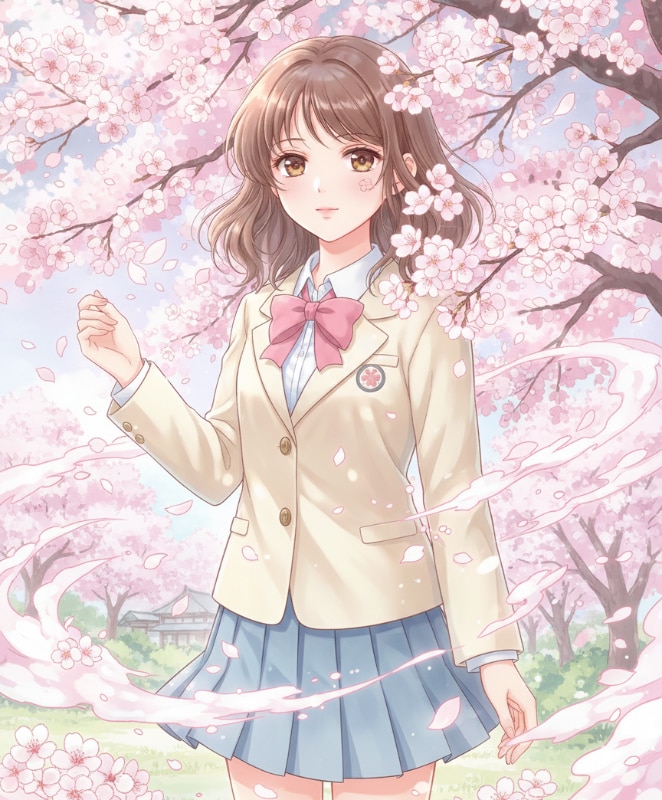 Sakura Anime Portrait Ai 10