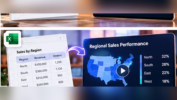 Share Pipeline and Team Performance with an Excel spreadsheet and video visualization