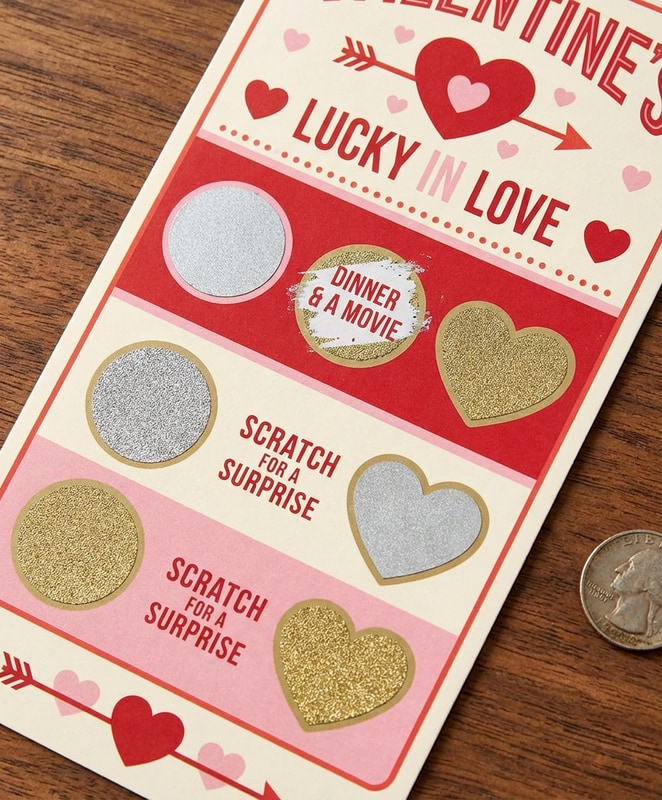 Scratch-Off Surprise Valentine's Card for Boyfriend