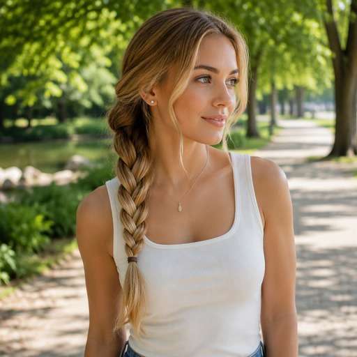 Classic Three-Strand Side Braid hairstyle photo preview