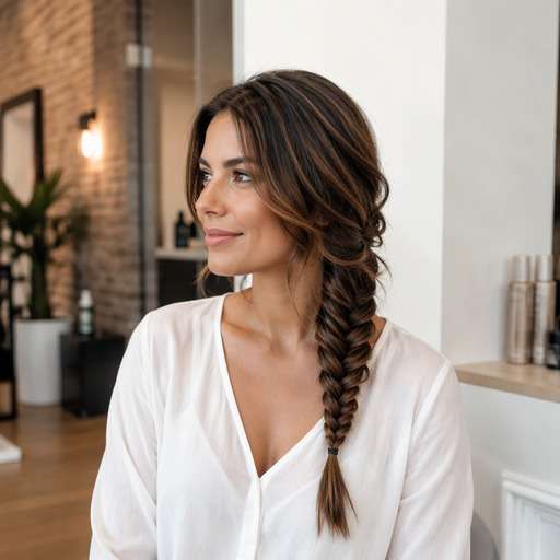 Side Fishtail Braid hairstyle photo preview