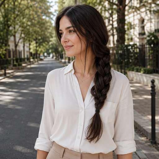 Low Side Plait hairstyle photo preview