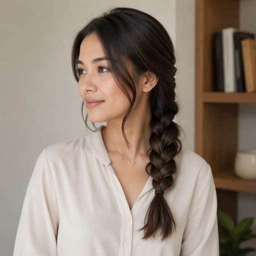 Polished Event Side Braid hairstyle photo preview