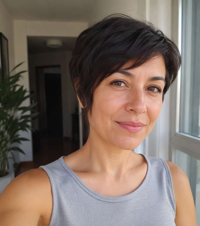 Brow Level Side Bangs