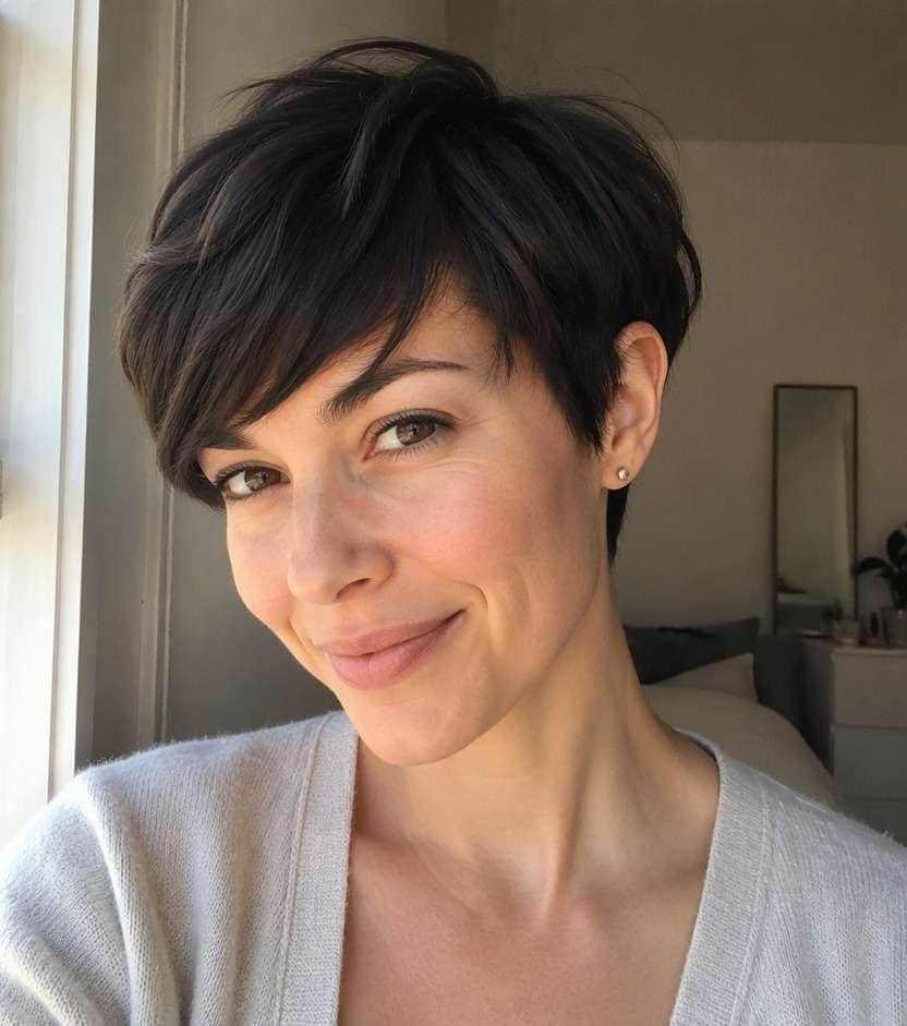 Side Bangs with Pixie