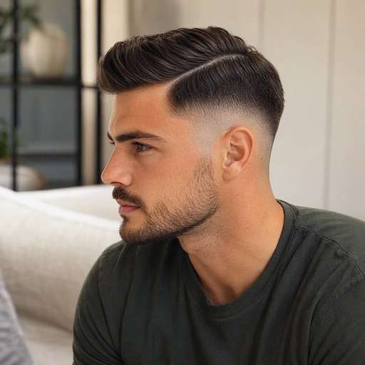 Skin Fade With Side Part hairstyle preview