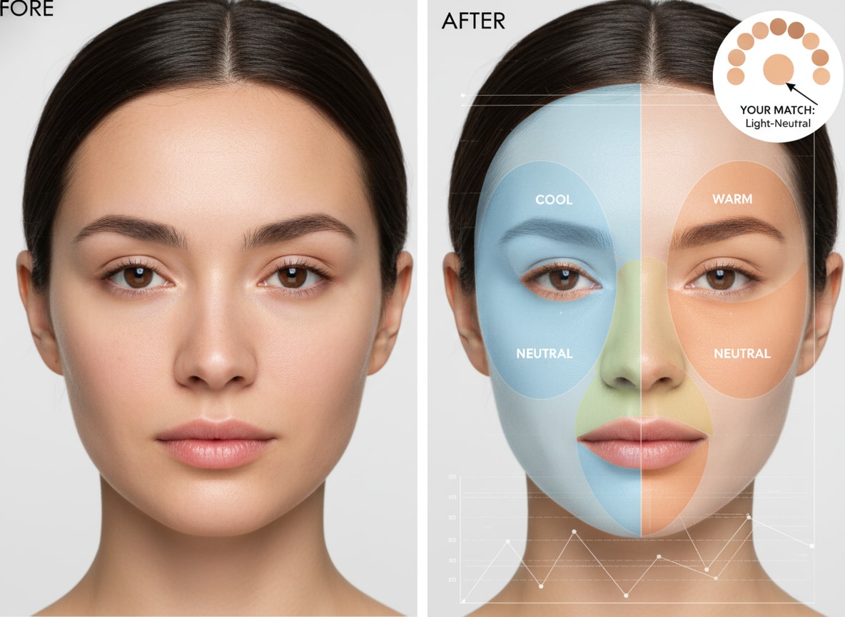 Personalized skincare routine from skin tone