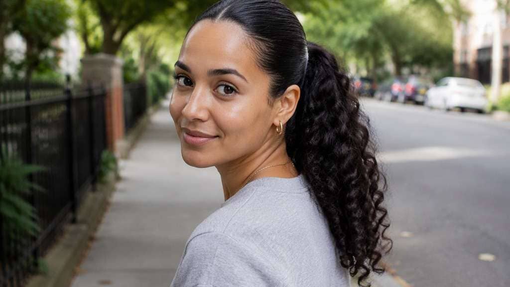 Sleek Curly Tail hairstyle