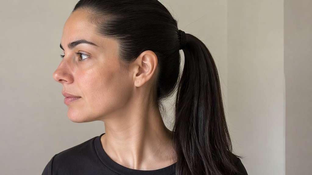 Wrapped Base Sleek Ponytail hairstyle