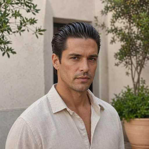 Wet Look Slick Back hairstyle preview
