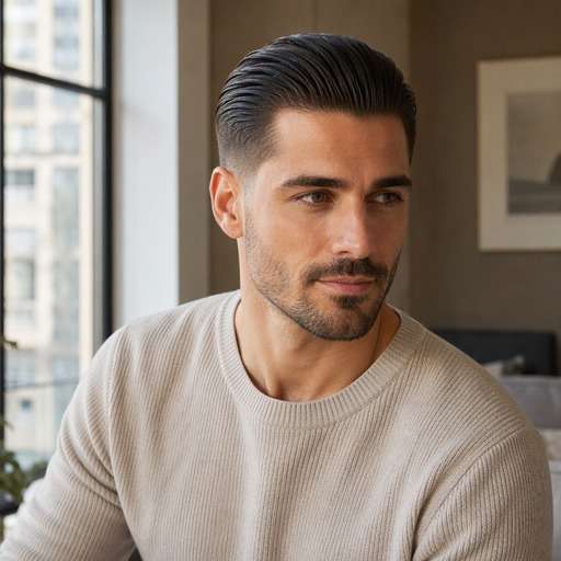 Slick Back With Low Fade hairstyle preview