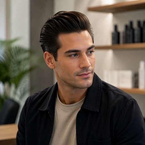 Slick Back With Volume hairstyle preview
