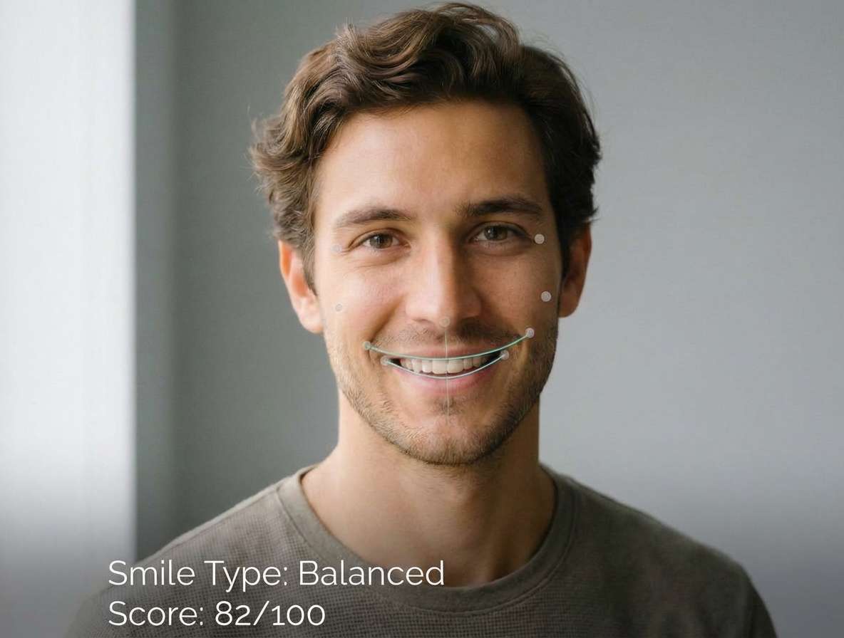 brow shape analyzer report for female face showing eyebrow shape detector and best brow shape for my face