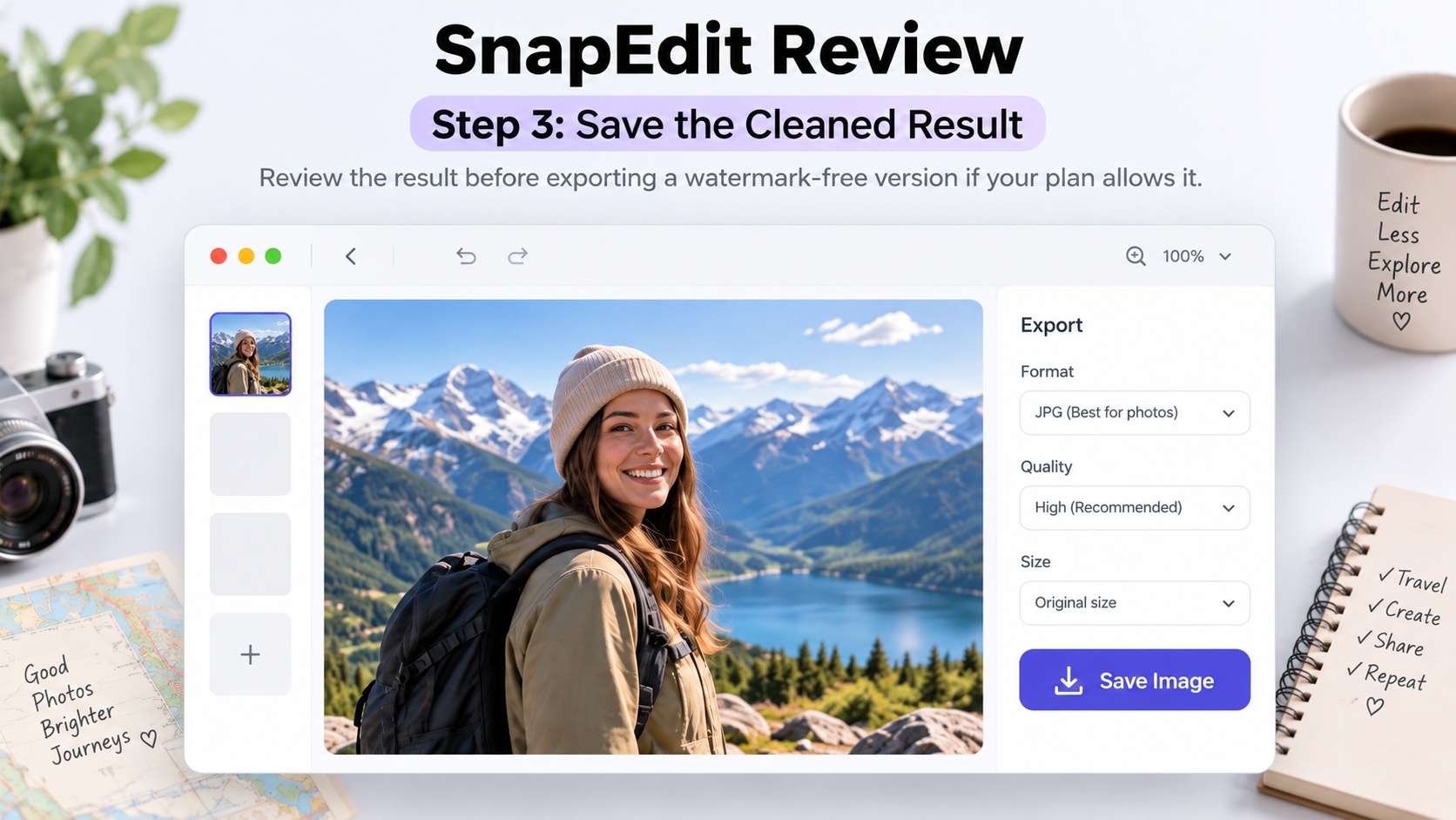 SnapEdit versus Media.io object remover comparison graphic