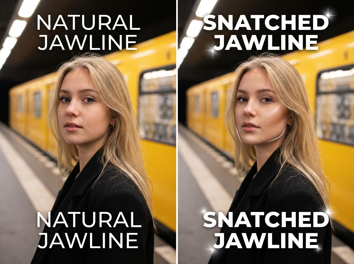 TikTok jawline test social media trend