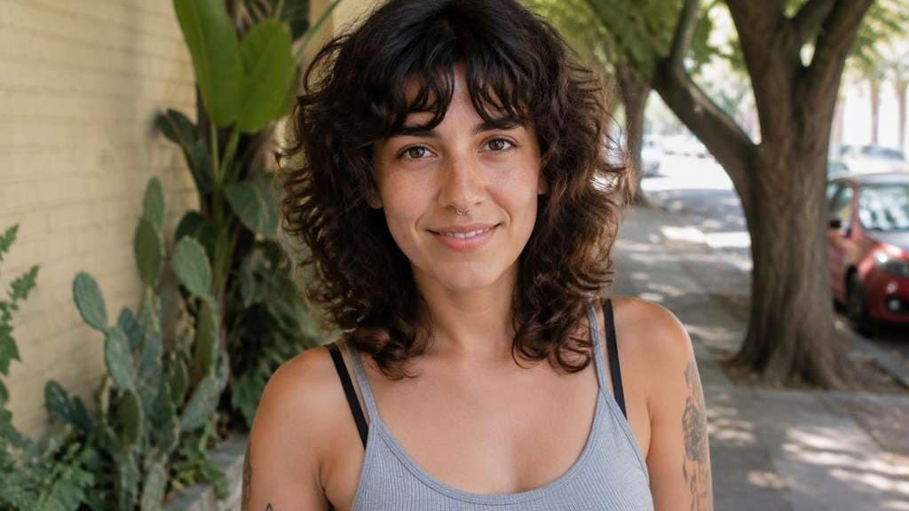 Curly Soft Shag hairstyle