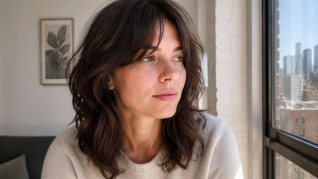 Soft Shag With Curtain Bangs hairstyle