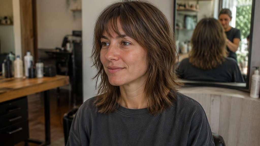 Soft Shoulder Shag hairstyle