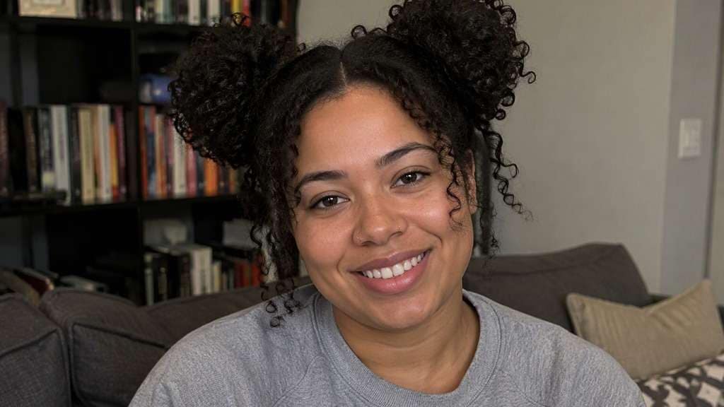 Curly Space Buns hairstyle