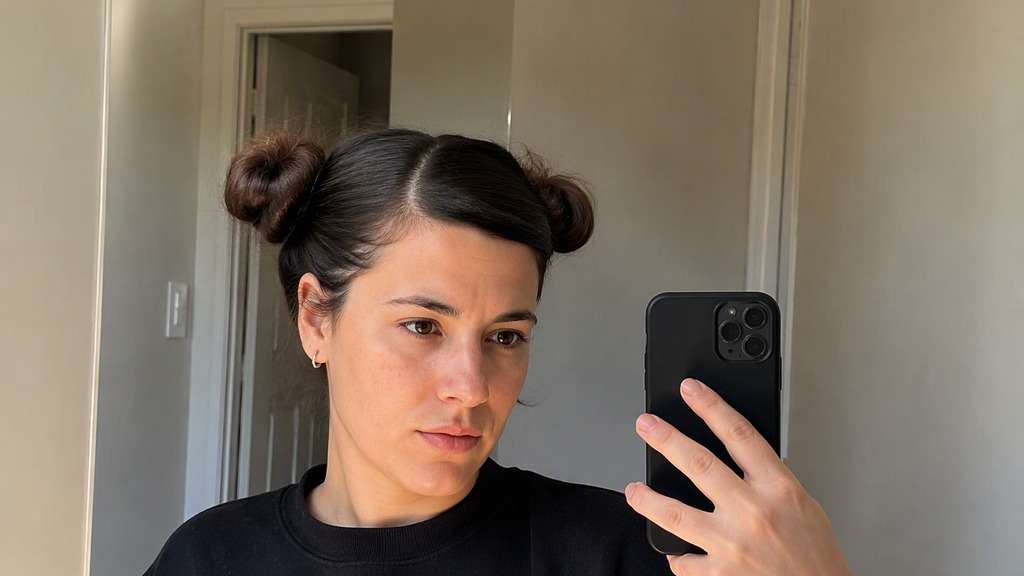 Side Part Space Buns hairstyle
