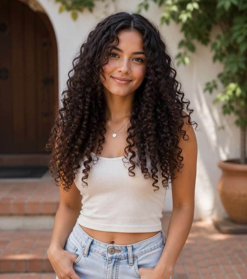 Shoulder-Length Spiral Curls hairstyle preview