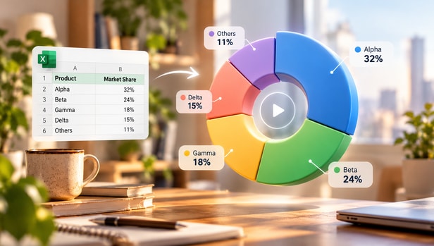 Explain Data with Animated Graphs with an Excel spreadsheet and video visualization