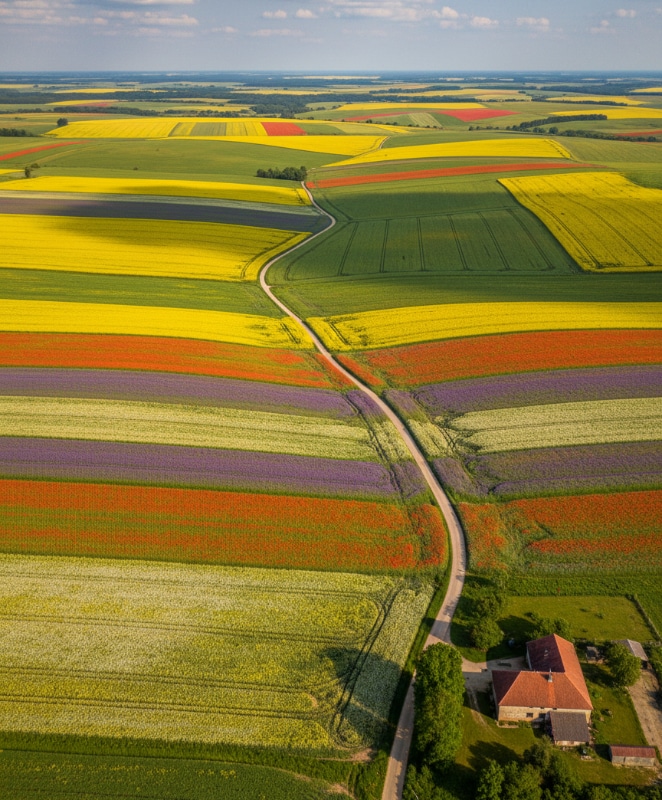 Spring Meadow Aerial Bloom 19
