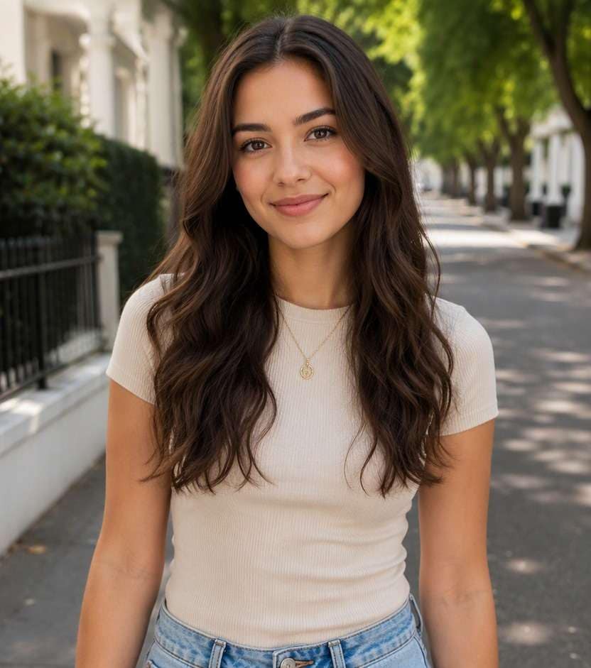 Original hair before hairstyle preview
