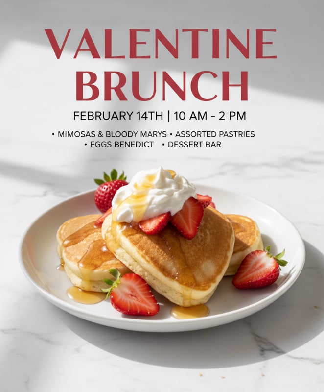 Strawberry Brunch Menu